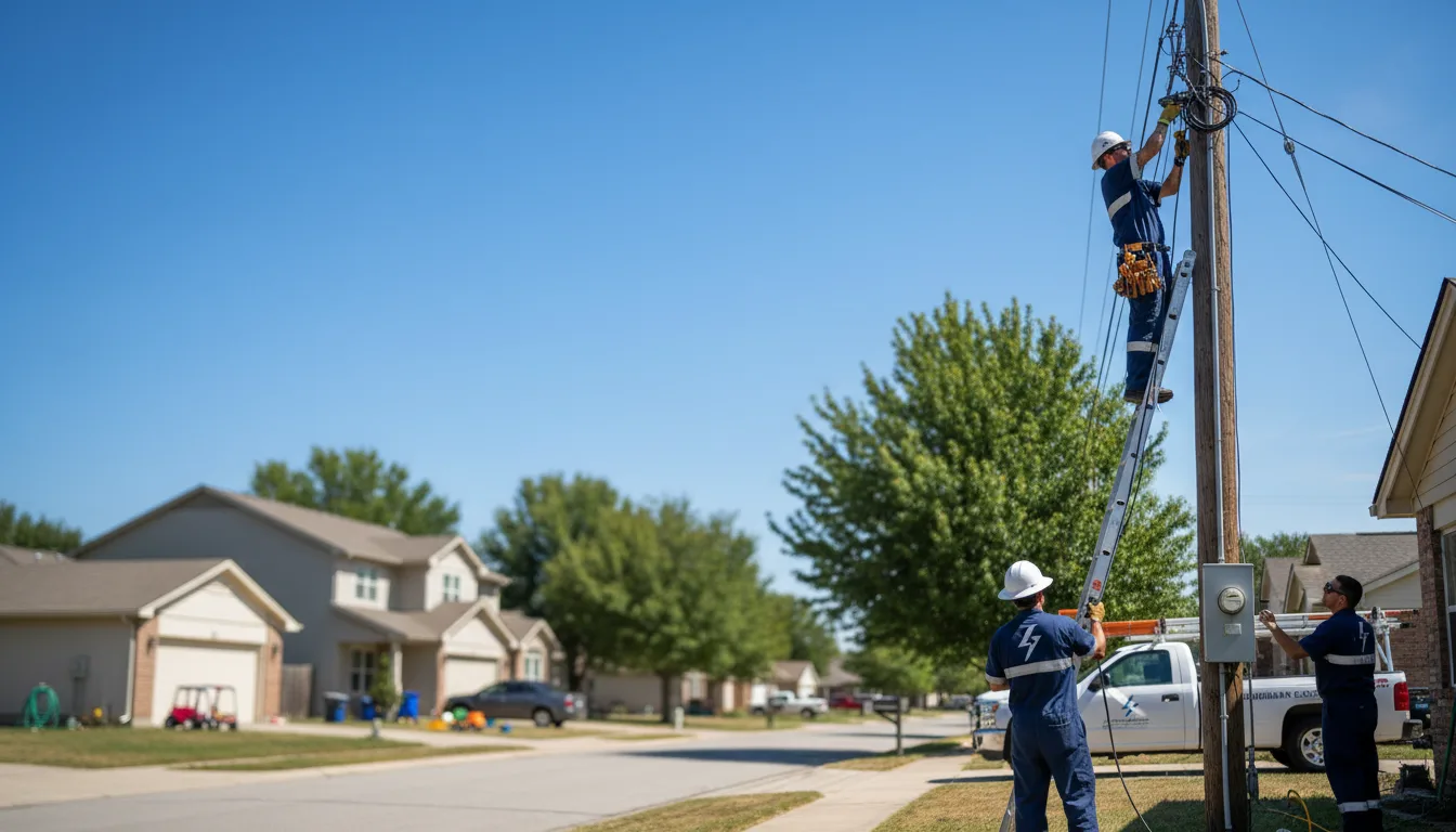 Residential electrician providing installation services in Cameron, LA